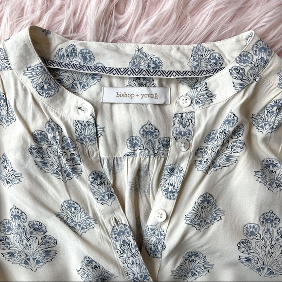 NEW - BISHOP + YOUNG Cream Pascal Dolman Sleeve Top - Size Medium - Picture 4 of 7